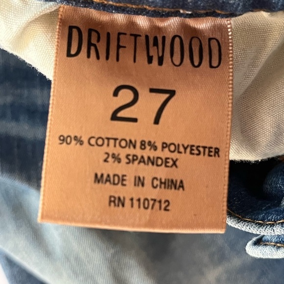 DRIFTWOOD Blue Jeans with Floral Embroidery - Picture 4 of 8